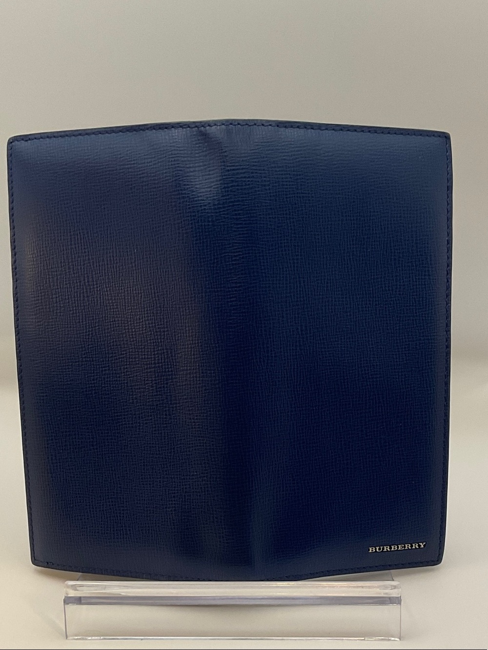 Burberry Navy Blue Leather wallet NWOTS - Picture 9 of 13
